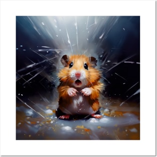 Shocked Hamster Posters and Art